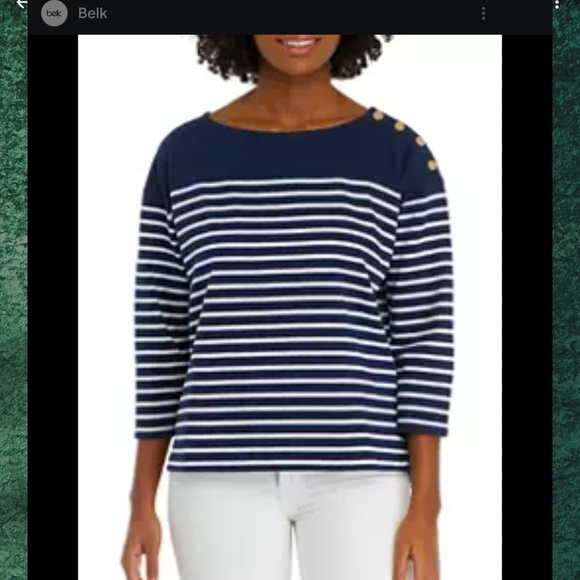 Vineyard Vines Tops - Vineyard Vines Navy and White Striped Shirt 270